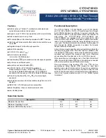 Cypress Semiconductor CY7C1471BV33 Specification Sheet preview