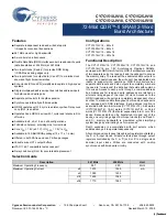 Cypress Semiconductor CY7C1510JV18 Specification Sheet preview