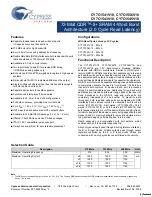 Cypress Semiconductor CY7C1541V18 Specification Sheet preview