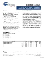 Cypress Semiconductor CY7C1546V18 Specification Sheet preview