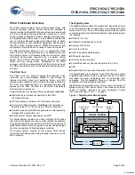 Preview for 2 page of Cypress Semiconductor CY8C21234 Specification Sheet