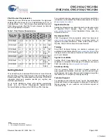 Preview for 4 page of Cypress Semiconductor CY8C21234 Specification Sheet