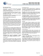 Preview for 5 page of Cypress Semiconductor CY8C21234 Specification Sheet