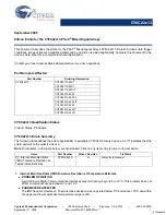 Preview for 1 page of Cypress Semiconductor CY8C22x13 Supplementary Manual