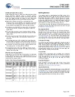 Preview for 4 page of Cypress Semiconductor CY8C24123 Specification Sheet