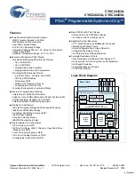 Cypress Semiconductor CY8C24123A Specification Sheet preview