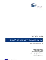 Preview for 1 page of Cypress Semiconductor CY8CKIT-003 Manual