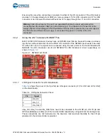 Предварительный просмотр 21 страницы Cypress Semiconductor CY8CKIT-026 Manual