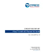 Предварительный просмотр 1 страницы Cypress Semiconductor CY8CKIT-062-WiFi-BT Manual