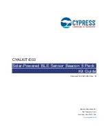 Cypress Semiconductor CYALKIT-E03 Kit Manual предпросмотр