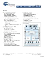 Предварительный просмотр 1 страницы Cypress Semiconductor enCoRe III CY7C64215 Manual