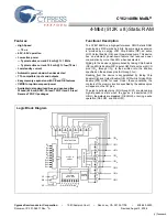 Preview for 1 page of Cypress Semiconductor MoBL CY62148BN Specification Sheet