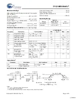 Preview for 3 page of Cypress Semiconductor MoBL CY62148BN Specification Sheet