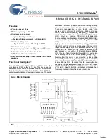 Preview for 1 page of Cypress Semiconductor MoBL CY62157E Specification Sheet