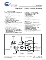 Cypress Semiconductor MoBL-USB CY7C68053 Specification Sheet предпросмотр