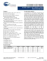 Preview for 1 page of Cypress Semiconductor Perform CY7C1392CV18 Manual