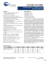 Preview for 1 page of Cypress Semiconductor Perform CY7C1411BV18 Manual