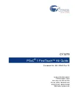 Cypress Semiconductor PSoC 1 FirstTouch CY3270 Manual preview