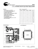 Предварительный просмотр 1 страницы Cypress Semiconductor Z9973 Specification Sheet