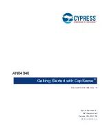 Preview for 1 page of Cypress CapSense AN64846 Getting Started