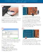 Preview for 1 page of Cypress CAPSENSE CY3280-BSM Quick Start Manual