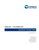 Предварительный просмотр 1 страницы Cypress CapSense CY8CMBR2044 Design Manual