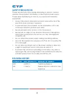 Preview for 3 page of Cypress CDPS-UC4H4CVES Operation Manual