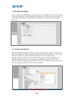 Preview for 42 page of Cypress CDPS-UC4H4CVES Operation Manual