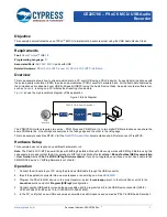 Preview for 1 page of Cypress CE225786 Manual