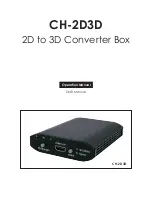 Cypress CH-2D3D Operation Manual предпросмотр