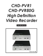 Preview for 1 page of Cypress CHD-PVR1 Operation Manual
