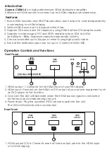 Предварительный просмотр 2 страницы Cypress CHDMI-4 Operation Manual