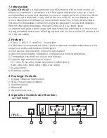 Preview for 3 page of Cypress CHMX-42 Operation Manual