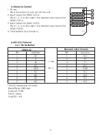 Preview for 5 page of Cypress CHMX-42 Operation Manual