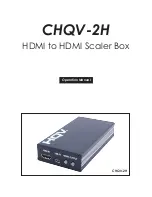 Cypress CHQV-2H Operation Manual предпросмотр