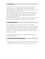 Preview for 2 page of Cypress CLUX-16E Operation Manual