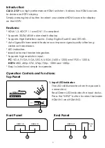 Предварительный просмотр 2 страницы Cypress CLUX-21SY Operation Manual