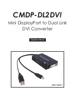 Preview for 1 page of Cypress CMDP-DL2DVI Operation Manual