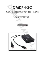 Cypress CMDPH-2C Operation Manuals preview