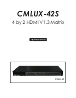 Предварительный просмотр 1 страницы Cypress CMLUX-42S Operation Manual