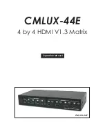 Preview for 1 page of Cypress CMLUX-44E Operation Manual