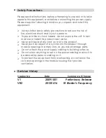 Preview for 3 page of Cypress CMLUX-4H4CAT Operation Manual