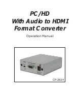 Preview for 1 page of Cypress CP-261H Operation Manual