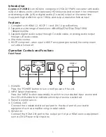 Предварительный просмотр 2 страницы Cypress CP-283HD Operation Manual