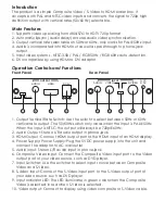 Предварительный просмотр 2 страницы Cypress CV-720PHD1 Operation Manual