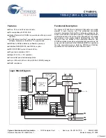 Cypress CY14B101L Specification Sheet предпросмотр