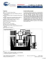 Cypress CY14B101LA Specification Sheet preview