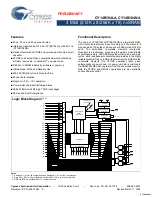 Preview for 1 page of Cypress CY14B104LA Specification Sheet