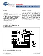 Предварительный просмотр 1 страницы Cypress CY14B108L Specification Sheet