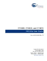 Cypress CY4603 User Manual preview